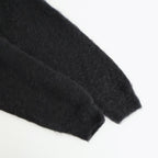 BRUSHED SUPER KID MOHAIR KNIT P/O #INK BLACK [A25AP02KM]