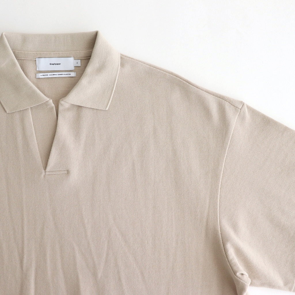 Cotton Pique Jersey S/S Skipper Polo #BEIGE [GU251-70057]