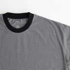 MICRO BORDER S/S TEE #WHITE × BLACK [FSC261-70167]
