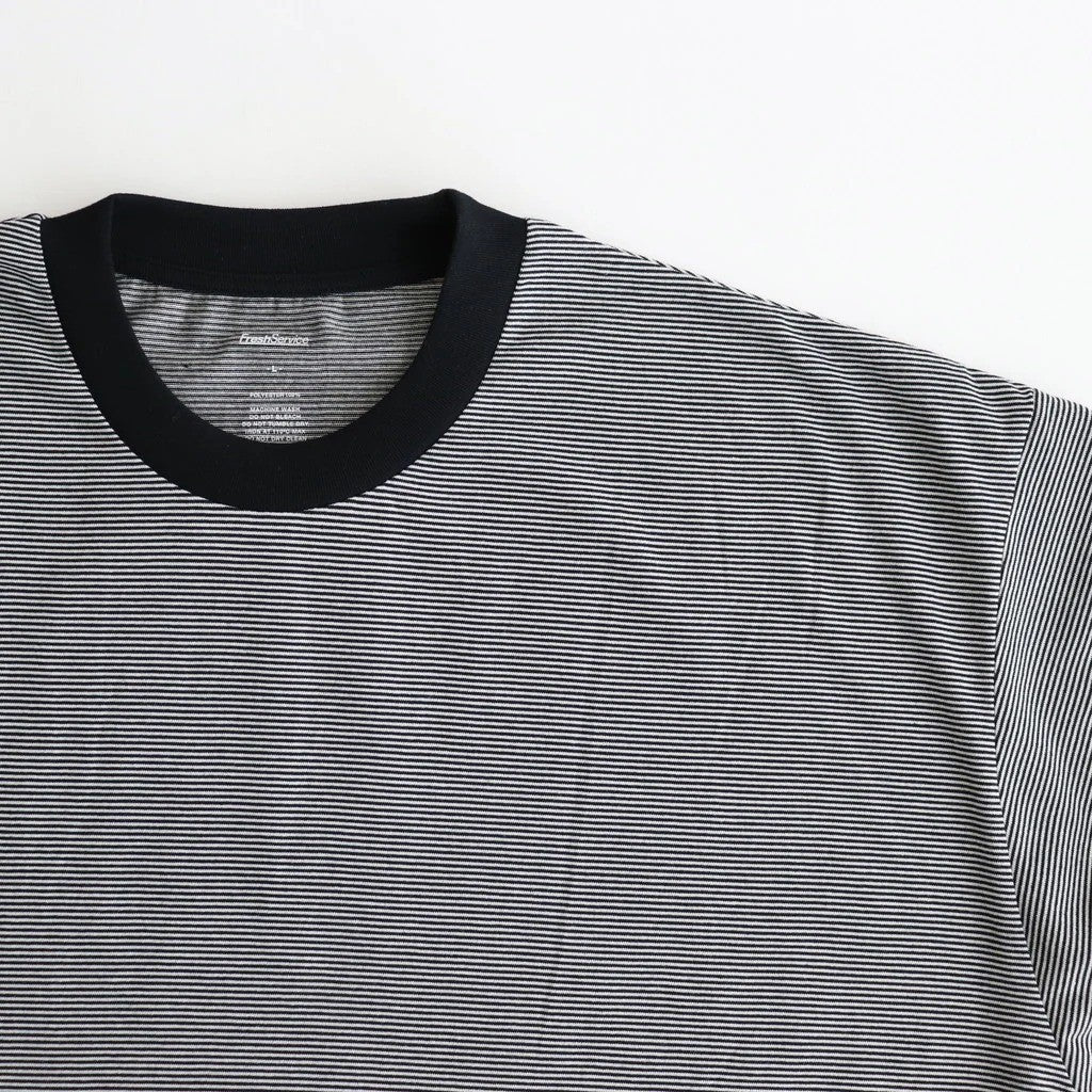 MICRO BORDER S/S TEE #WHITE × BLACK [FSC261-70167]