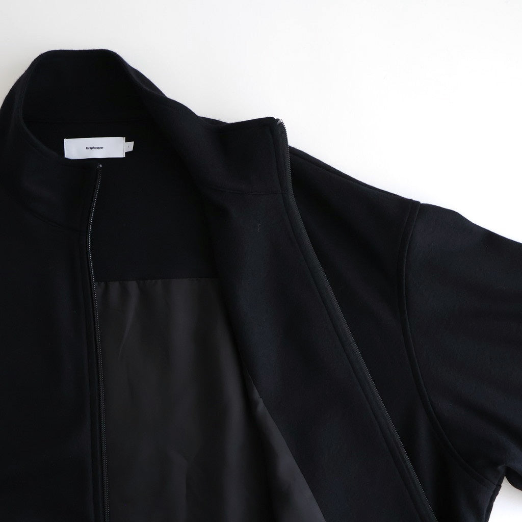 Wool Smooth Flannel Track Blouson #BLACK [GU253-30220B]