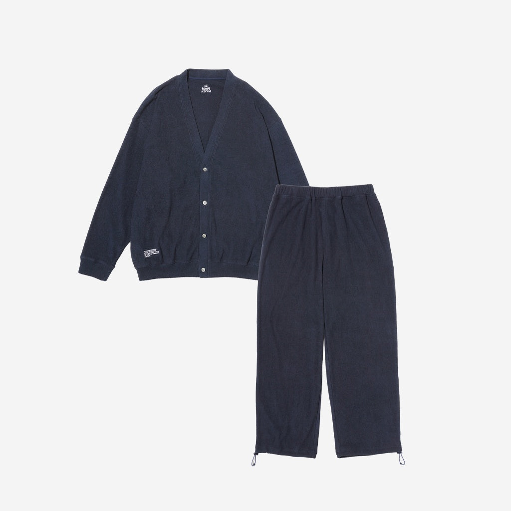 UTILITY PILE CARDIGAN SET-UP #NAVY [FSR253-60211]