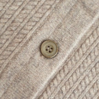 Women's Cable C/N Cardigan #BEIGE [2503-021]