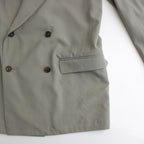 WOOL TROPICAL DOUBLE BREASTED JACKET #GRAYISH KAHKI [YK25SS0897J]