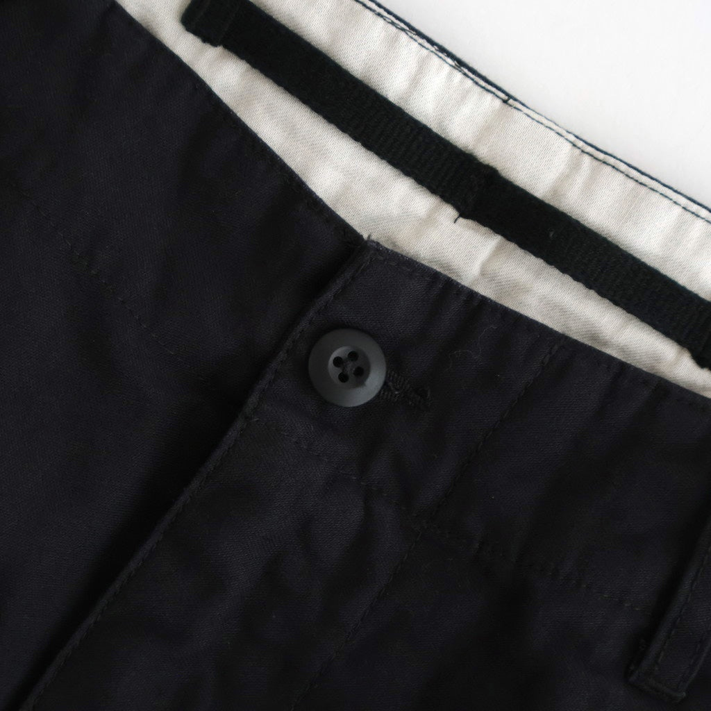 BACK SATEEN FIELD PANTS #BLACK [FSC253-40145]
