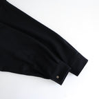 Wool Smooth Flannel Oversized Regular Collar Shirt #BLACK [GU253-50221B]