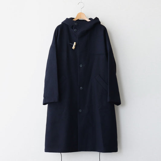 メルトンダッフルロングCT #NAVY [D224-C545]