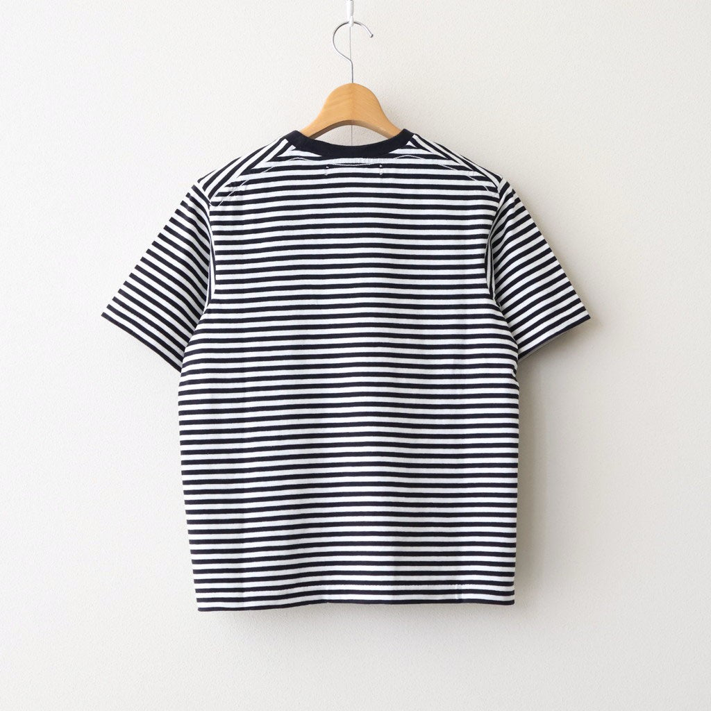 ムラ糸Tシャツ Slub Yarn T-Shirt #WHITE/NAVY [32061007]