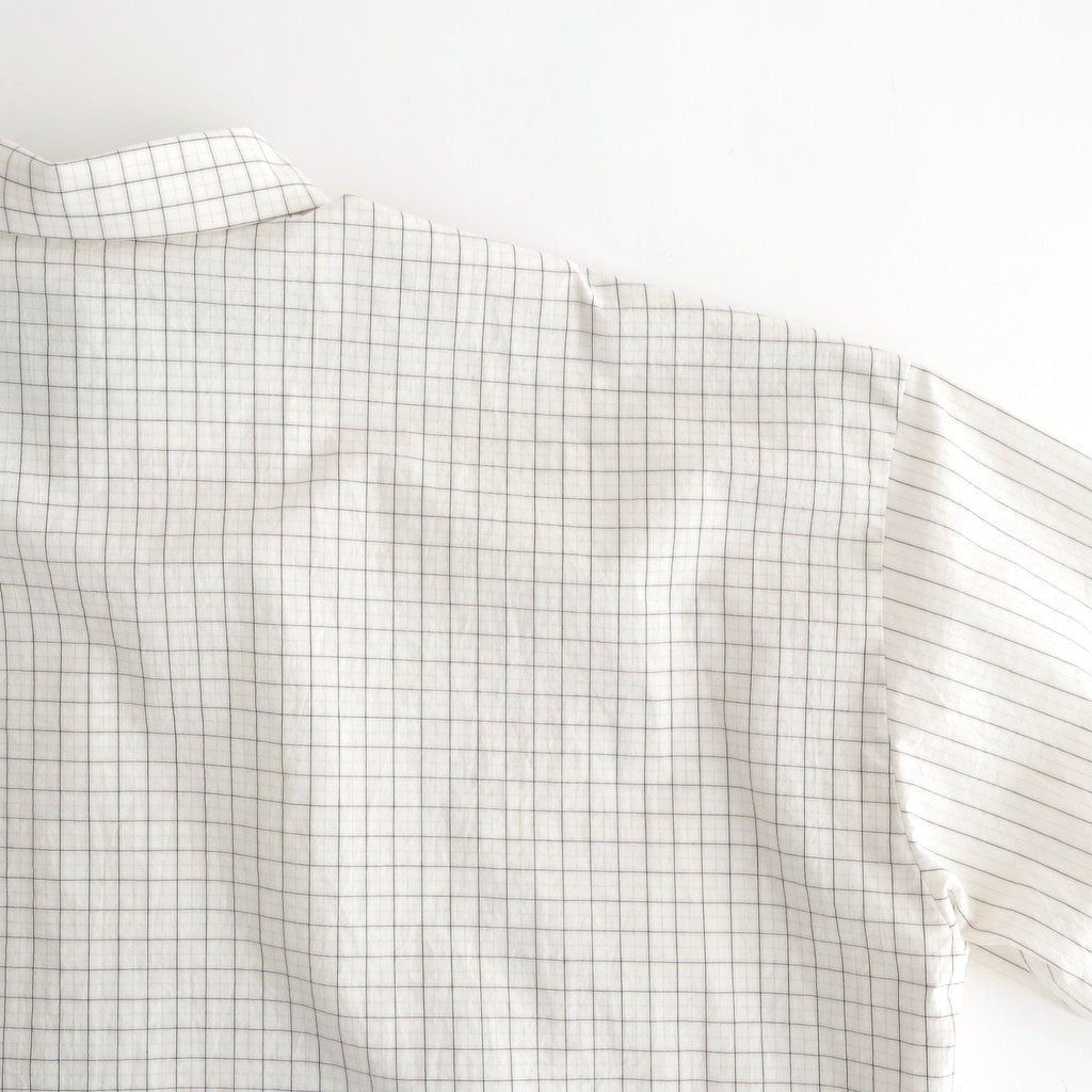 ショートスリーブトレンチシャツ #WHITE STRIPE [D126-T624]