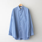 SIDOGRAS L/S Oversized Regular Collar Shirt #BLUE STRIPE [GM252-50010]
