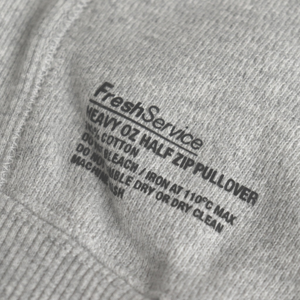 HEAVY OZ HALF ZIP PULLOVER #H.GRAY [FSC244-70162]