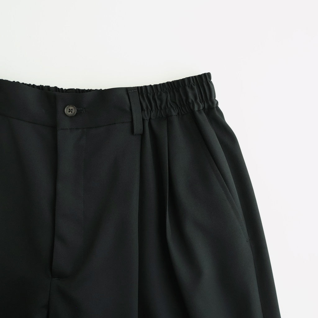 WIDE EASY SHORT TROUSERS #BLACK [ST.1435]