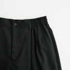 WIDE EASY SHORT TROUSERS #BLACK [ST.1435]
