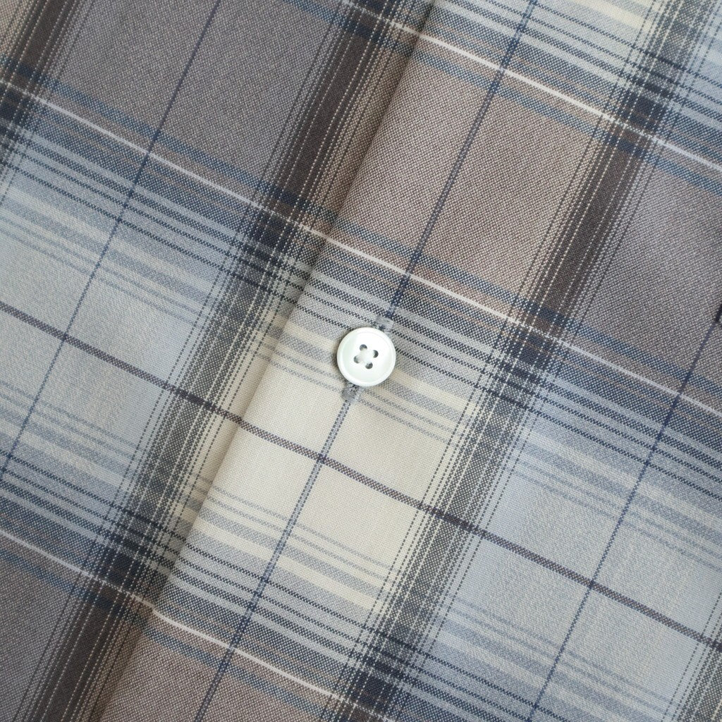 SUPER LIGHT WOOL CHECK SHIRT #BLUE GRAY CHECK [A26SS01LC]