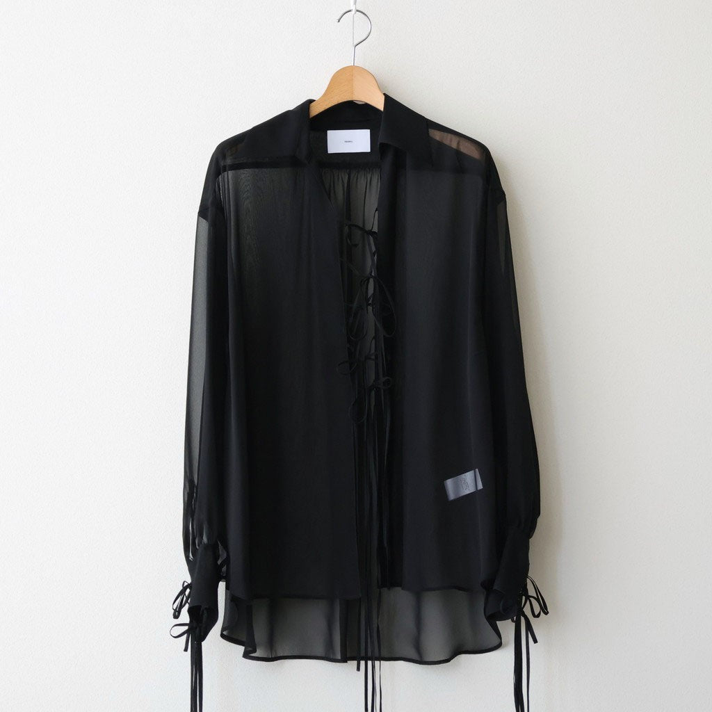 SHEER STRING SHIRT #BLACK [26440513]