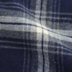 綿フランネルチェックシャツ #NAVY [HP-B021-051]