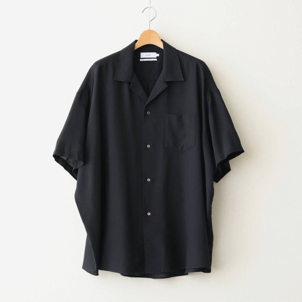 Viscose Viyella S/S Sleeping Shirt #BLACK [GM261-50457]