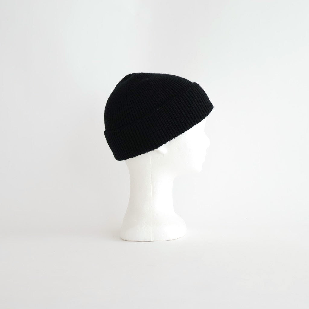 WASHABLE MERINO SEAMLESS BEANIE #BLACK [R5140-AW25]