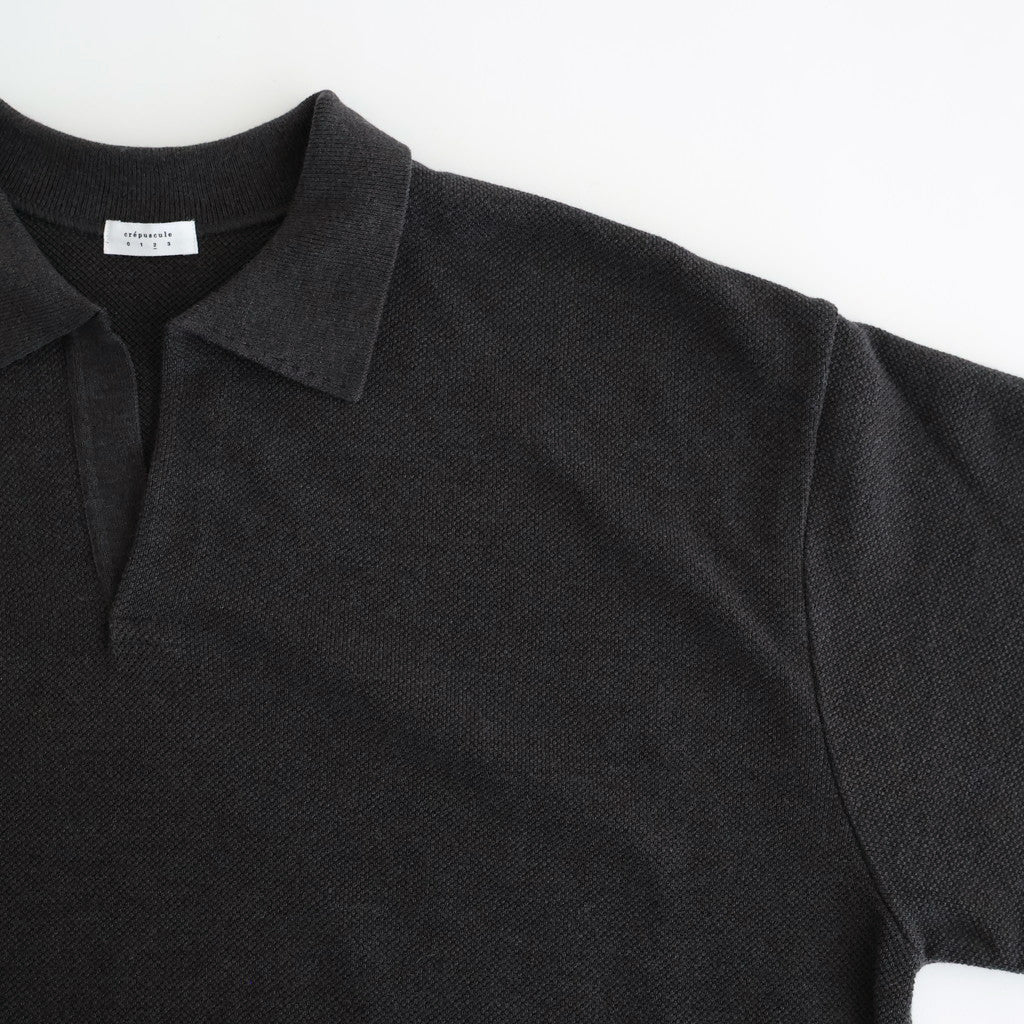 Co/Wo Moss Stitch Skipper #CHARCOAL [2503-003] - ciacura 三重県