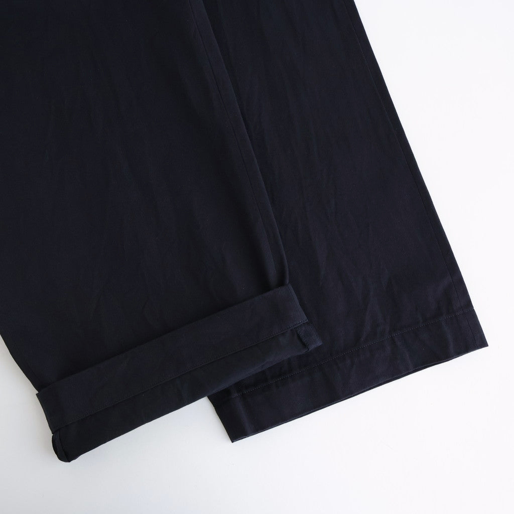 Chino Trousers - Wide Straight #NAVY [11052601]