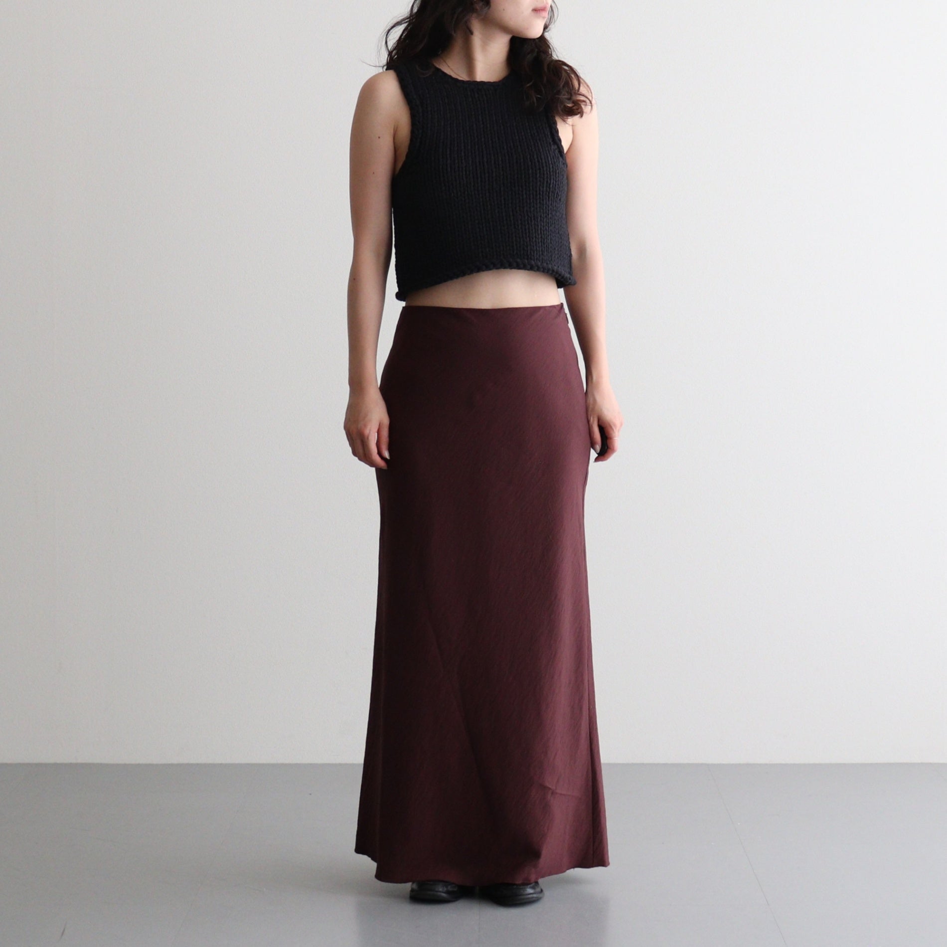 Hand Knit Vest #BLK [12610512]