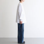 L/S Oversized Tee #WHITE [GU253-70113B]