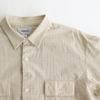 BUTTON SHIRT FLAP POCKET #kusaki khaki-ch [15110]