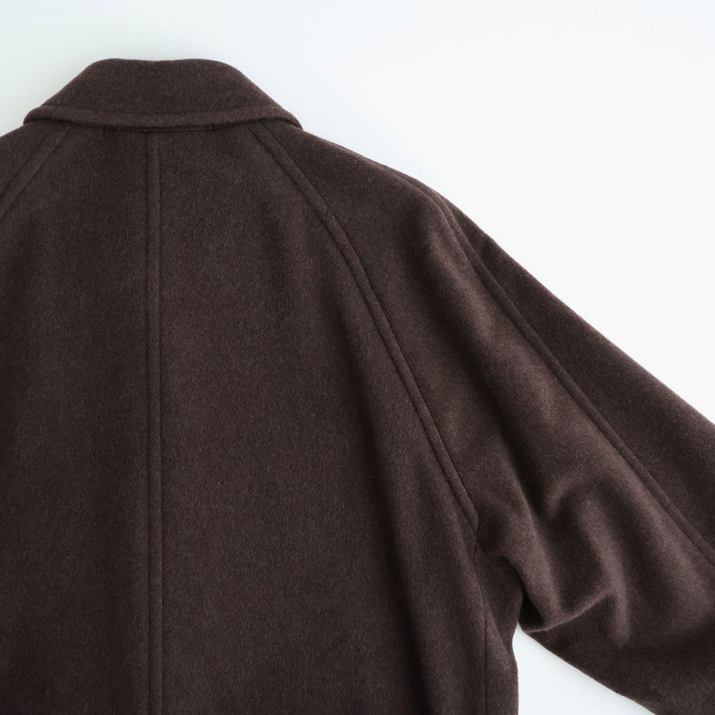 SUPER FINE WOOL MOSSER SOUTIEN COLLAR COAT #TOP BROWN [A26AC01WM]