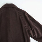 SUPER FINE WOOL MOSSER SOUTIEN COLLAR COAT #TOP BROWN [A26AC01WM]
