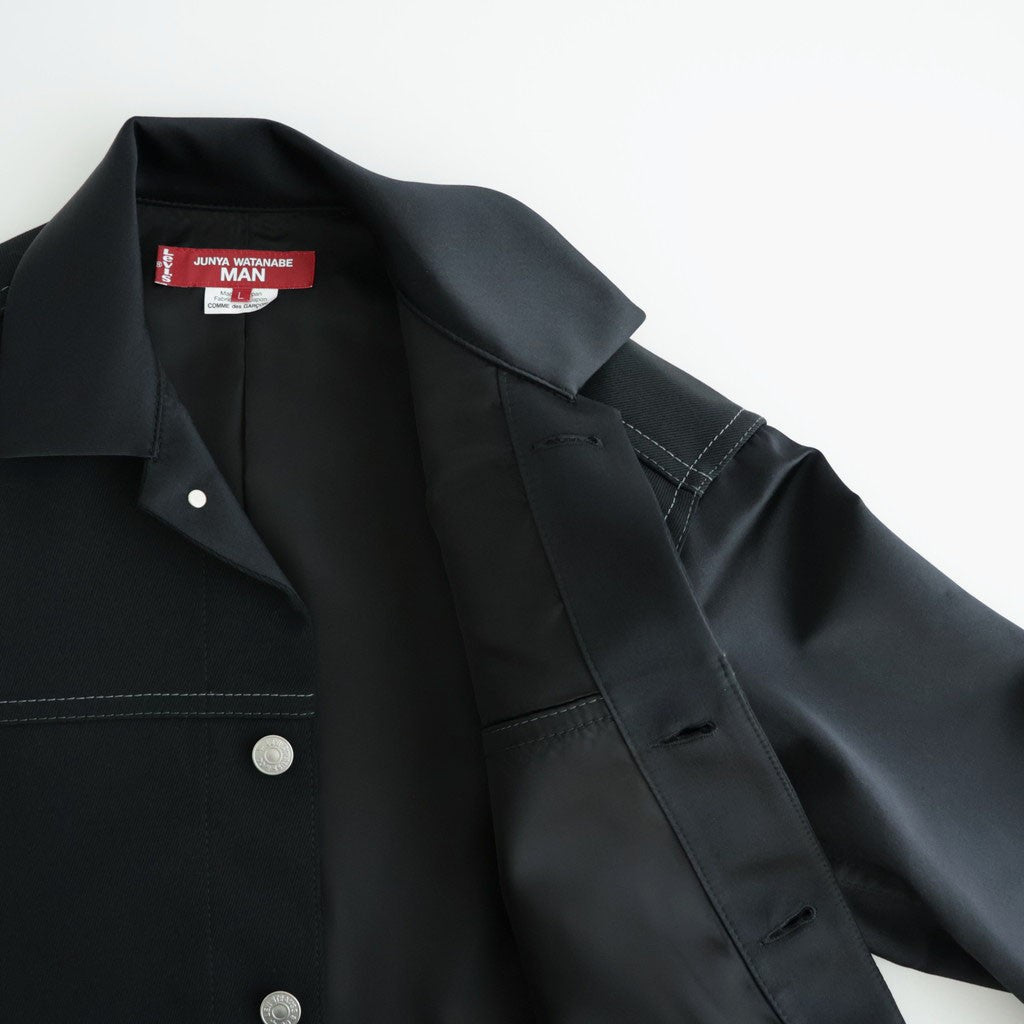Levi's ウールサージ×キュプラシルク拝絹地 ジャケット #BLACK [WR-J202-051]
