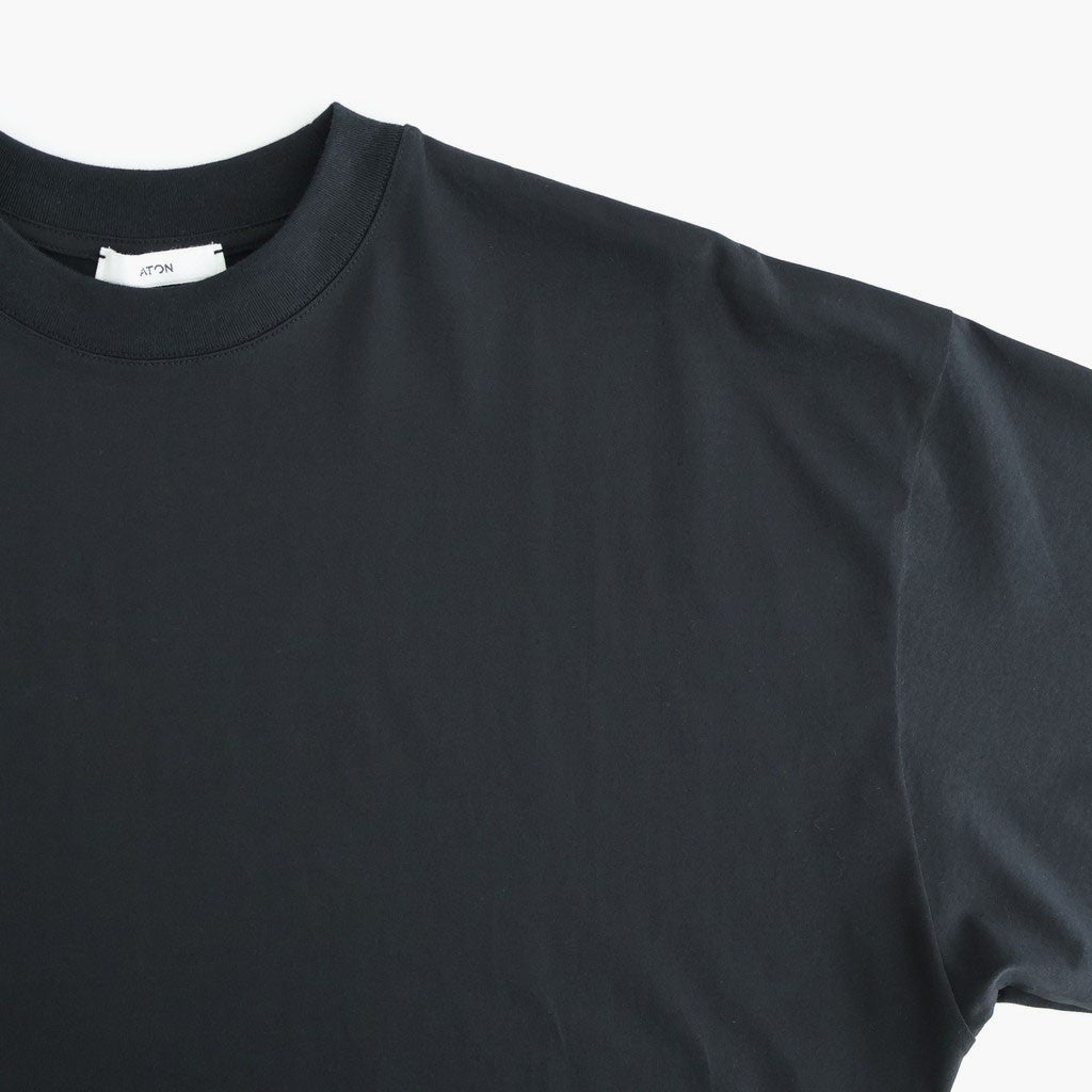 SUVIN 60/2 WIDE SLEEVE T-SHIRT #BLACK [KKAGLM0016]