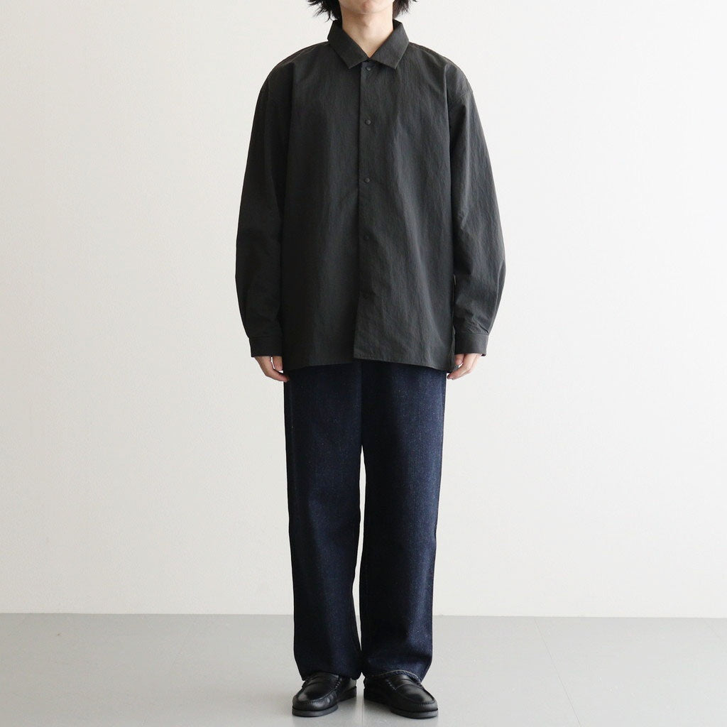 HEMP DENIM PANTS - WIDE TAPERED #indigo [34-10.5H]