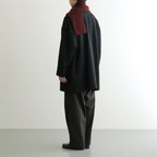 MERINO LAMBS WOOL SOCKSTOLE #D.BORDEAUX [R5128-AW25]