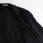 BLUEFACED WOOL JACKET #CHARCOAL NAVY STRIPE [A26SJ03BA]