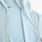 HIGH TWIST LIGHT SWEAT ZIP PARKA #PALE BLUE [A26SP01MU]