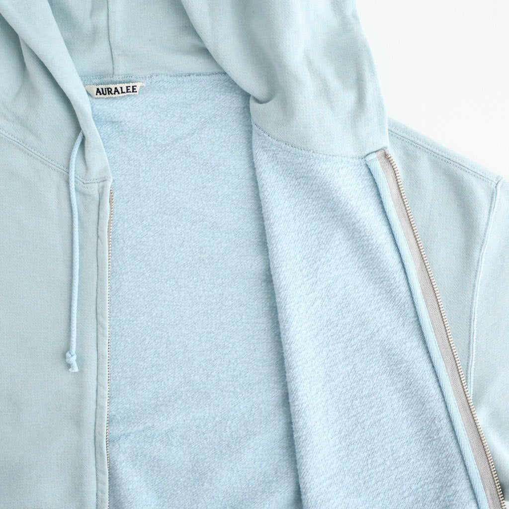 HIGH TWIST LIGHT SWEAT ZIP PARKA #PALE BLUE [A26SP01MU]