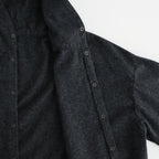 縮絨ウールワイドフーディー #CHARCOAL GRAY [D225-T391]