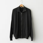 SUPER HIGH GAUGE SWEAT ZIP BLOUSON #INK BLACK [A25AB01CU]