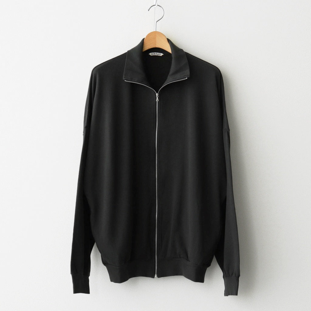 SUPER HIGH GAUGE SWEAT ZIP BLOUSON #INK BLACK [A25AB01CU]