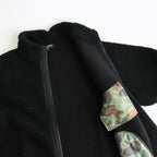 綿ウールボア ブルゾン #BLACK [HN-T018-051]