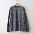 PIN BORDER L/S TEE #GRAY×YELLOW [FSC261-70261]