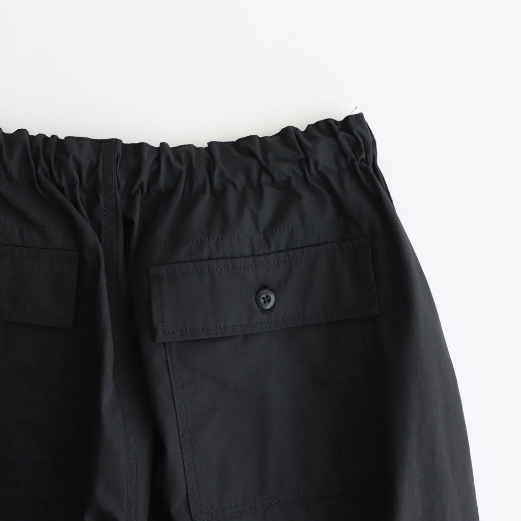 綿エステルウェザー オーバーパンツ #BLACK [HO-P021-051] – ciacura