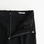 LIGHT WOOL MAX GABARDINE SLACKS #TOP BLACK [A26AP02MG]