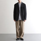 CHINO CLOTH PANTS TWO TUCK STRAIGHT #khaki [15606]