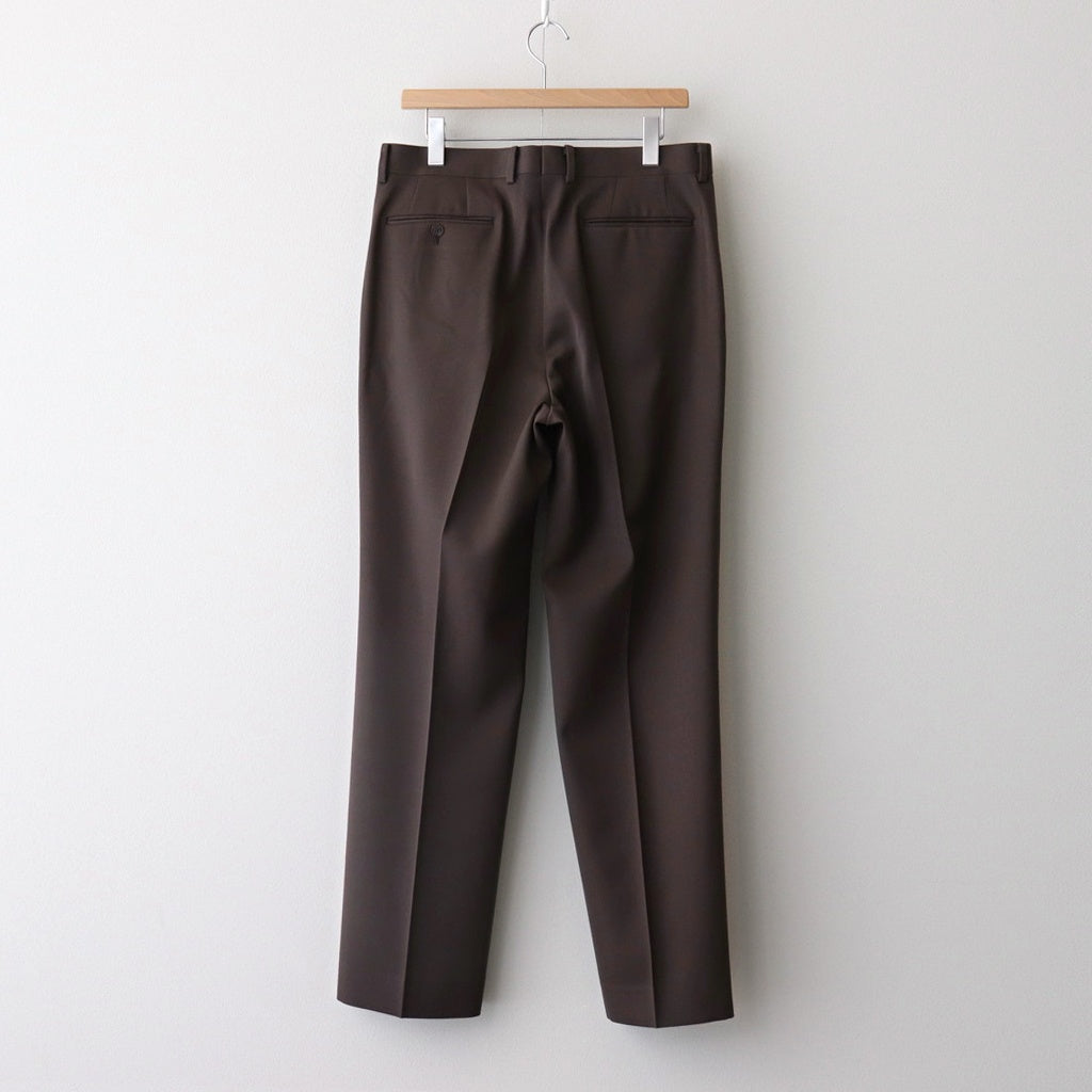 LIGHT WOOL MAX GABARDINE SLACKS #DARK BROWN [A25SP02MG]