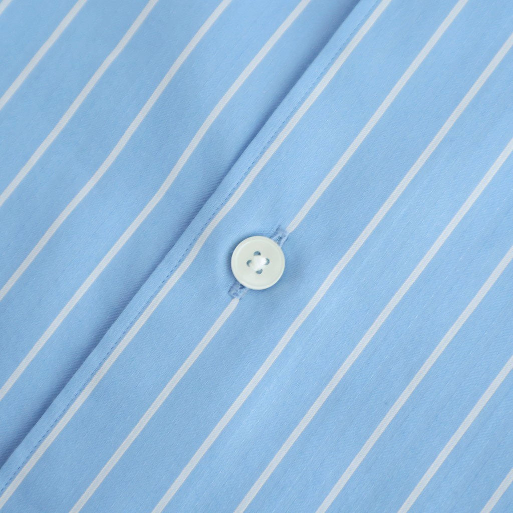 COTTON SILK STRIPE SHIRT #SAX BLUE STRIPE [A26SS01CS]