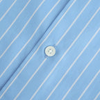 COTTON SILK STRIPE SHIRT #SAX BLUE STRIPE [A26SS01CS]