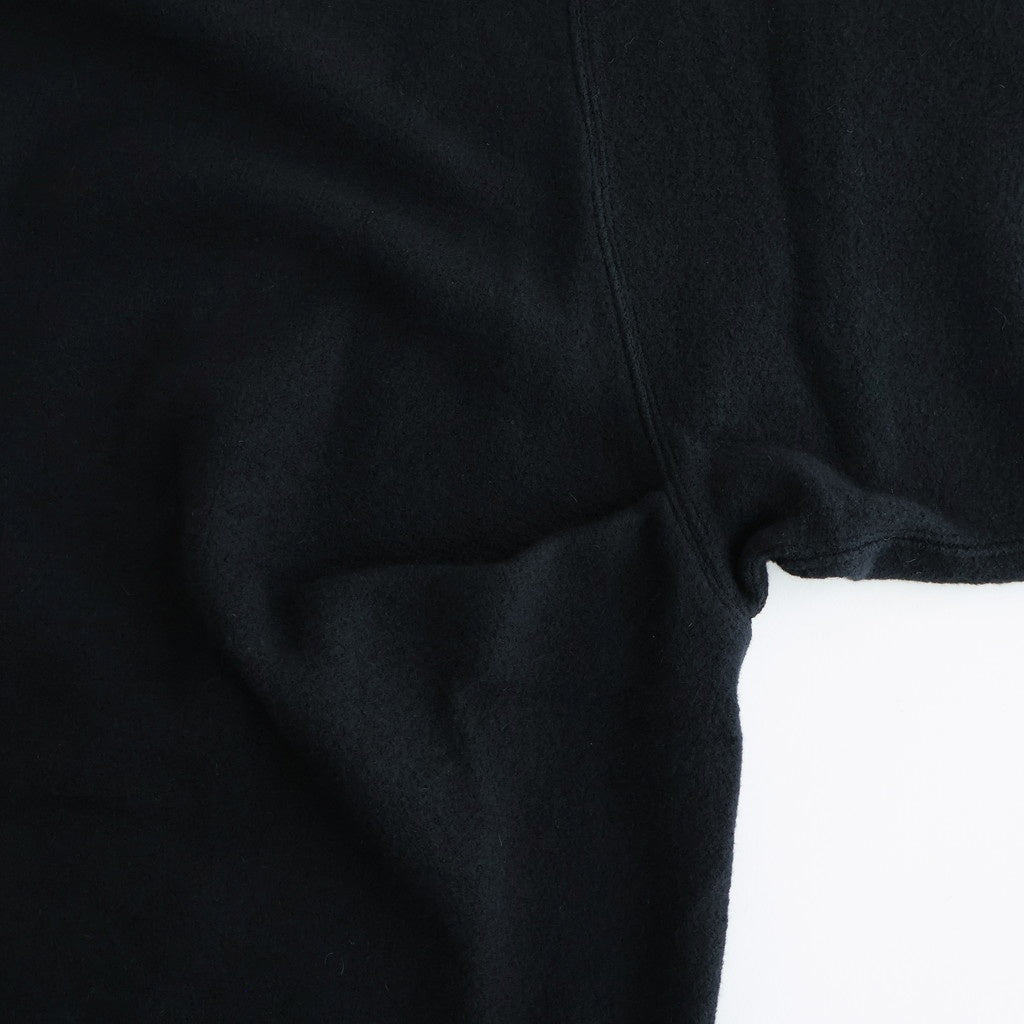 EXTRA FINE WOOL KNIT TUCKED CARDIGAN #BLACK [ST.1298]