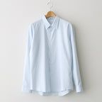 WASHED FINX TWILL SLIM SHIRT #LIGHT BLUE [A26AS03TN]