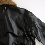 SHRINK LEATHER G-1 JACKET #BLACK SHRINK [26330705]